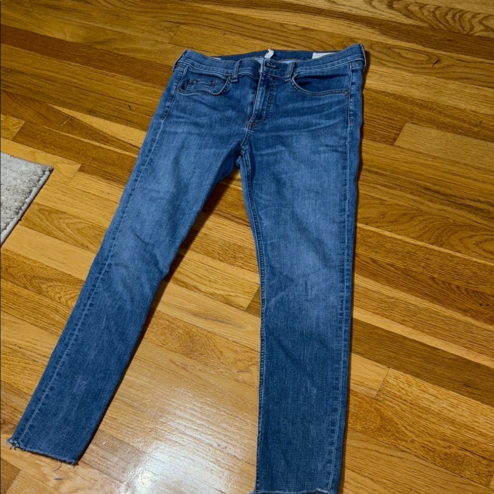 rag & bone Dark Blue Ankle Skinny Jeans